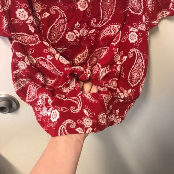 Red Crop Top - Picture 2 of 4